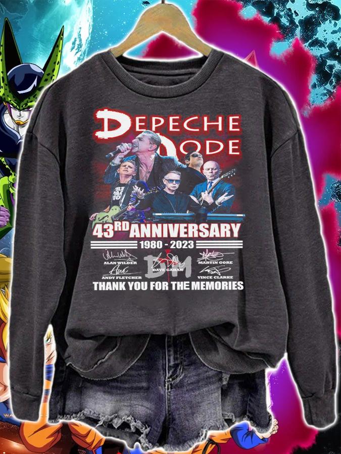 43rd Anniversary Depeche Mode 1980 2023 Thank You For The Memories t-shirt sweatshirt