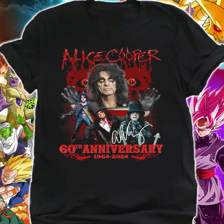 Alice Cooper 60th Anniversary 1964-2024 Signature t-shirt shirt