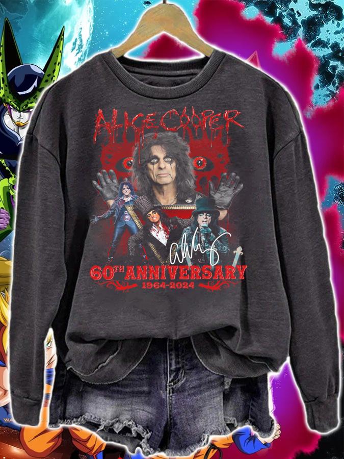 Alice Cooper 60th Anniversary 1964-2024 Signature t-shirt sweatshirt