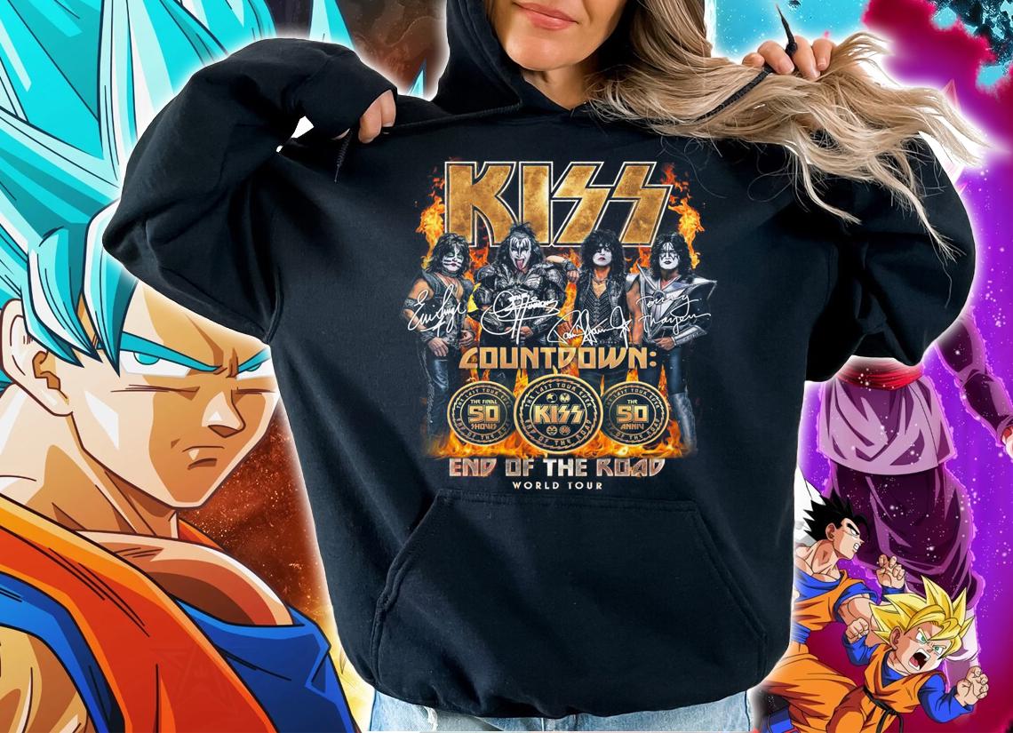 Kiss Countdown The Final 50 Shows The Last Tour Ever End Of The Road World Tour t-shirt hoodie