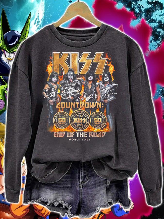 Kiss Countdown The Final 50 Shows The Last Tour Ever End Of The Road World Tour t-shirt sweatshirt