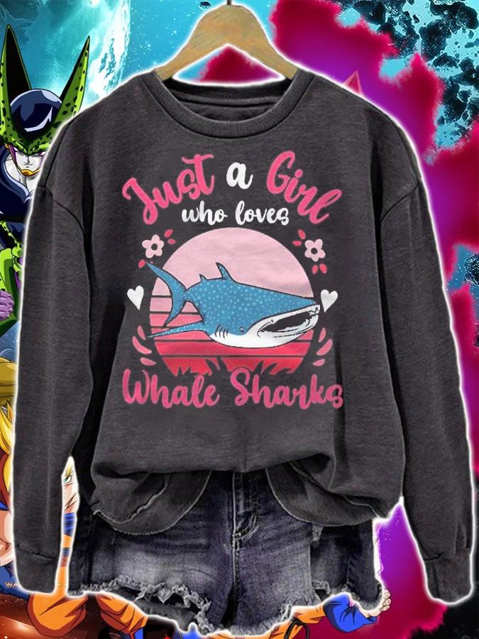 Whale Shark Just A Girl Who Loves Whale Sharks Shirt t-shirt sweatshirt