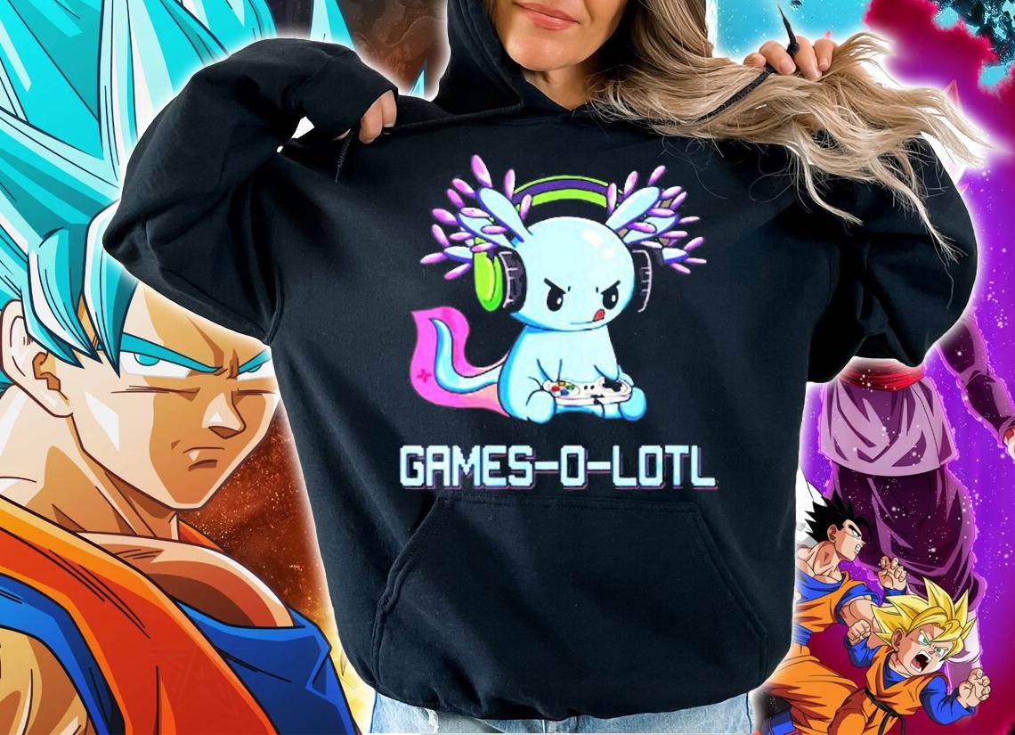 Womens Gamesolotl Axolotl Video Gamer Kawaii Pastel Goth Anime T-Shirt t-shirt hoodie