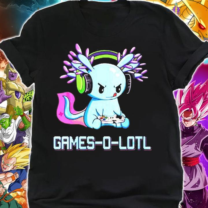 Womens Gamesolotl Axolotl Video Gamer Kawaii Pastel Goth Anime T-Shirt t-shirt shirt