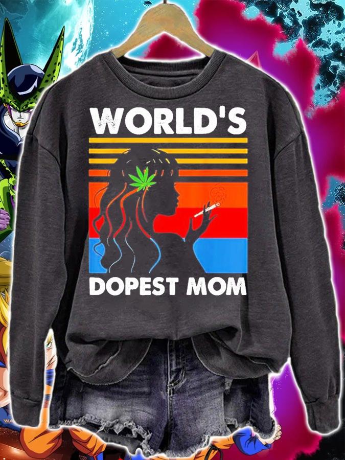 Worlds Dopest Mom Weed Soul Cannabis T-Shirt t-shirt sweatshirt