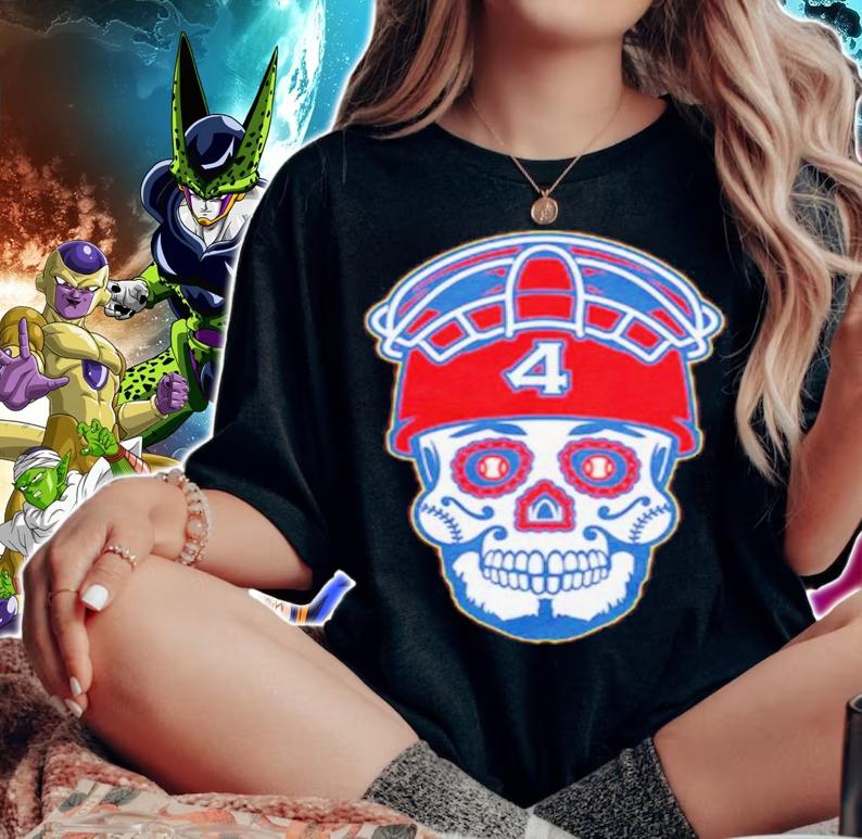 Yadier Molina Sugar Skull Baseball Shirt t-shirt woman shirt