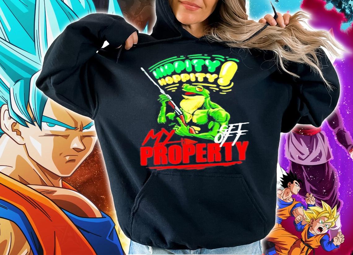 Funny Hippity Hoppity Get Off My Property Frog Meme Gift T-Shirt t-shirt hoodie