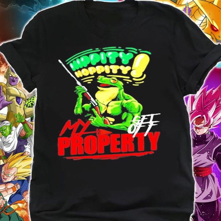 Funny Hippity Hoppity Get Off My Property Frog Meme Gift T-Shirt t-shirt shirt