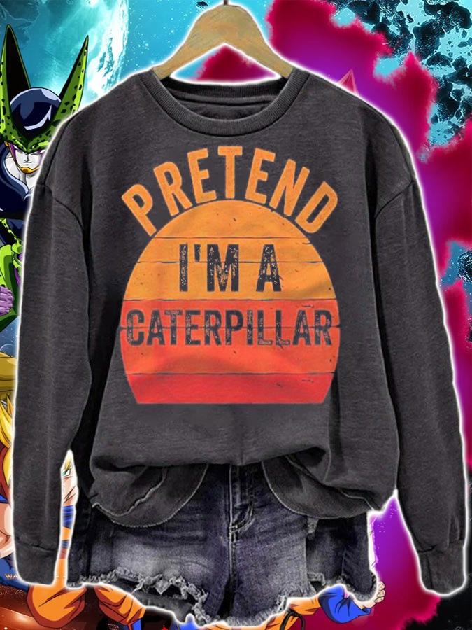 Funny Lazy Halloween Costume Gift Pretend Im A Caterpillar Shirt t-shirt sweatshirt