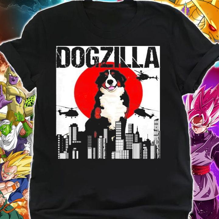Funny Vintage Japanese Dogzilla Bernese Mountain Dog T-Shirt t-shirt shirt