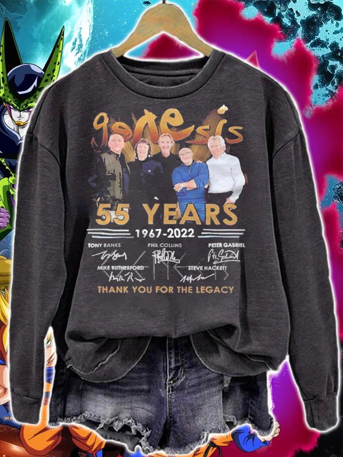 Genesis 55 years 1967-2022 signatures shirt t-shirt sweatshirt