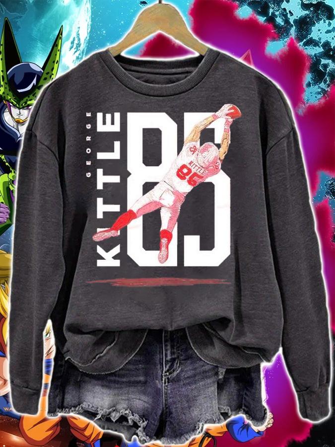 George Kittle San Francisco Jump Football Shirt t-shirt sweatshirt