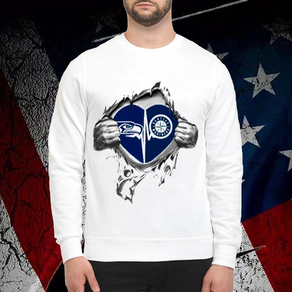 Blood Inside Me Seattle Seahawks And Seattle Mariners t-shirt sweatshirt