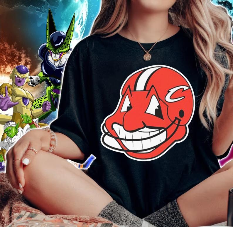 Cleveland Indians Mashup Cleveland Browns Logo t-shirt woman shirt