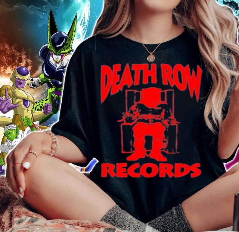 Death Row Records Red T-Shirt t-shirt woman shirt
