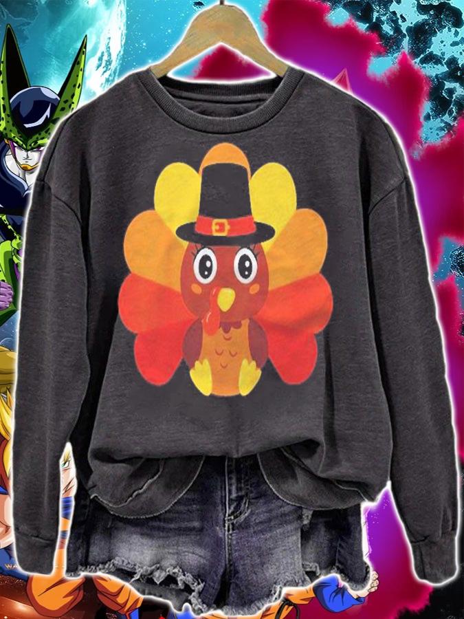 Kids Thanksgiving Baby Turkey Toddler Boys Girls Shirt t-shirt sweatshirt