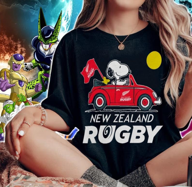 New Zealand Rugby Snoopy And Woodstock t-shirt woman shirt