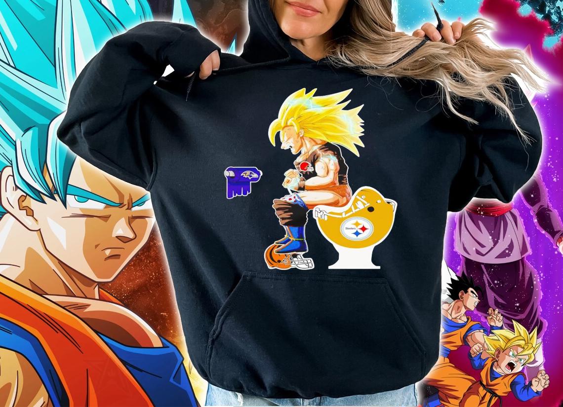 Son Goku Toilet Baltimore Ravens Pittsburgh Steelers Cincinnati Bengals t-shirt hoodie