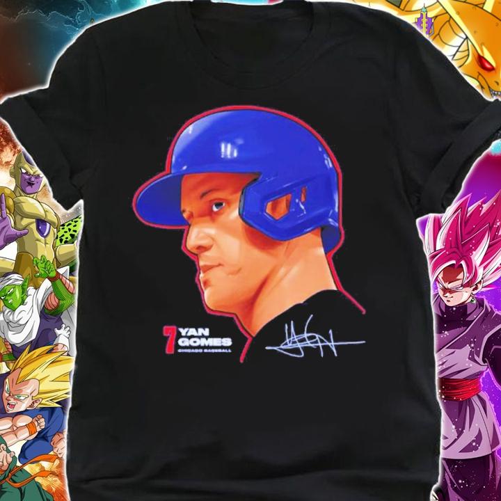 Yan Gomes Chicago Cubs Baseball Signatures Shirt t-shirt shirt