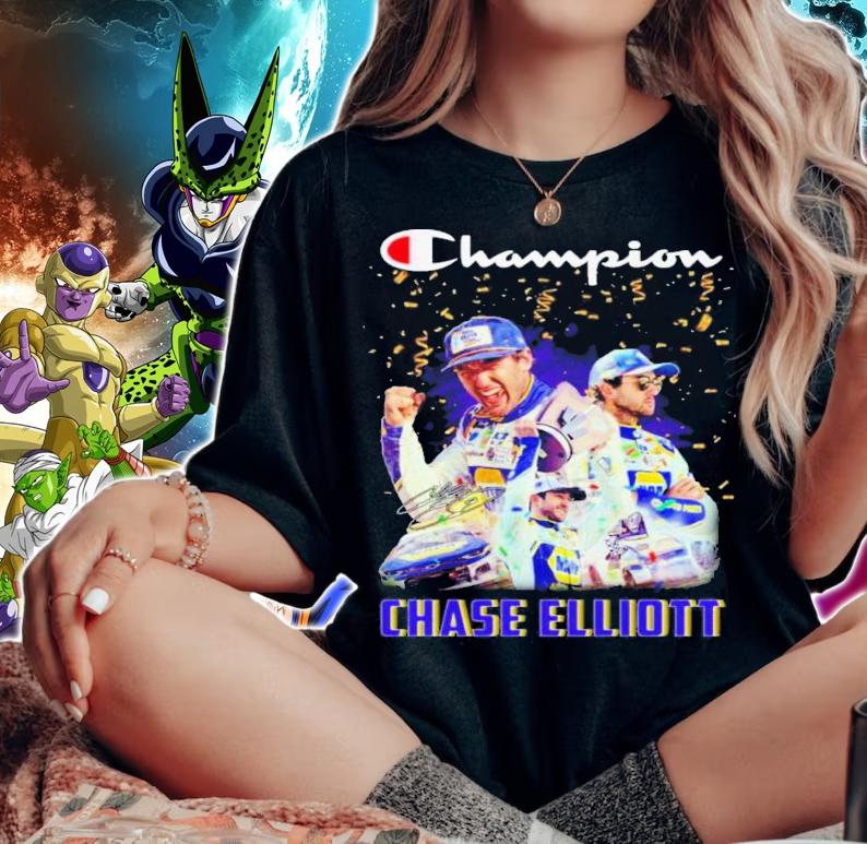 Champion Chase Elliott Signature t-shirt woman shirt