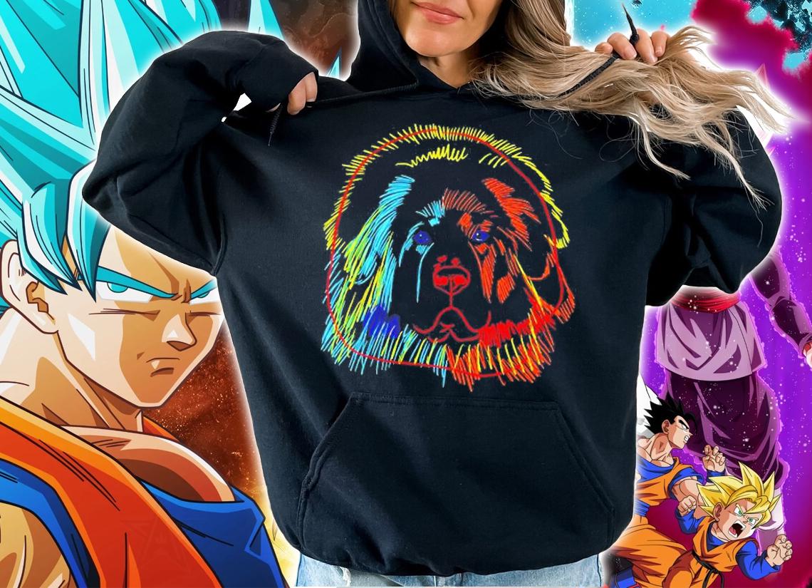 Colorful Tibetan Mastiff Dog Lovers Gift t-shirt hoodie
