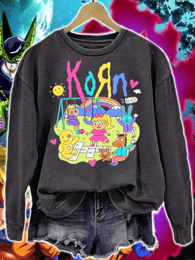 Cute Korn Band Cartoon t-shirt sweatshirt