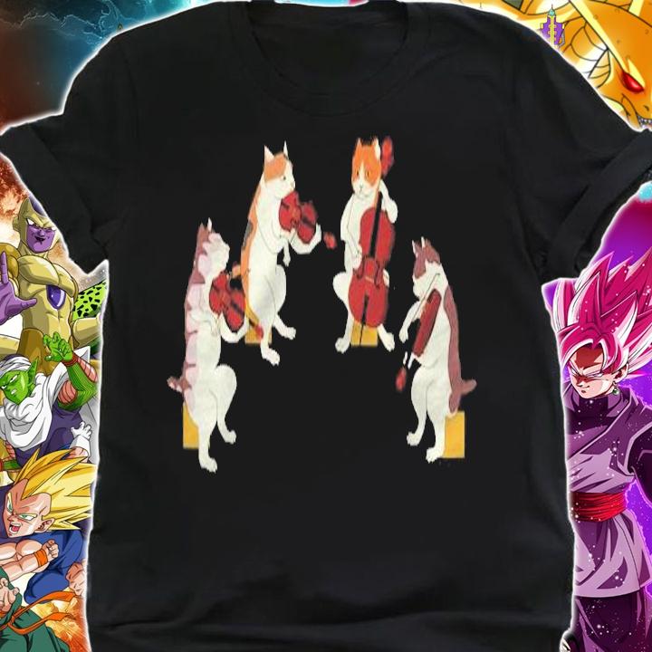 Fun Cats Playing Violin Cello Shirt Gift Music Cat Lover Shirt shirt