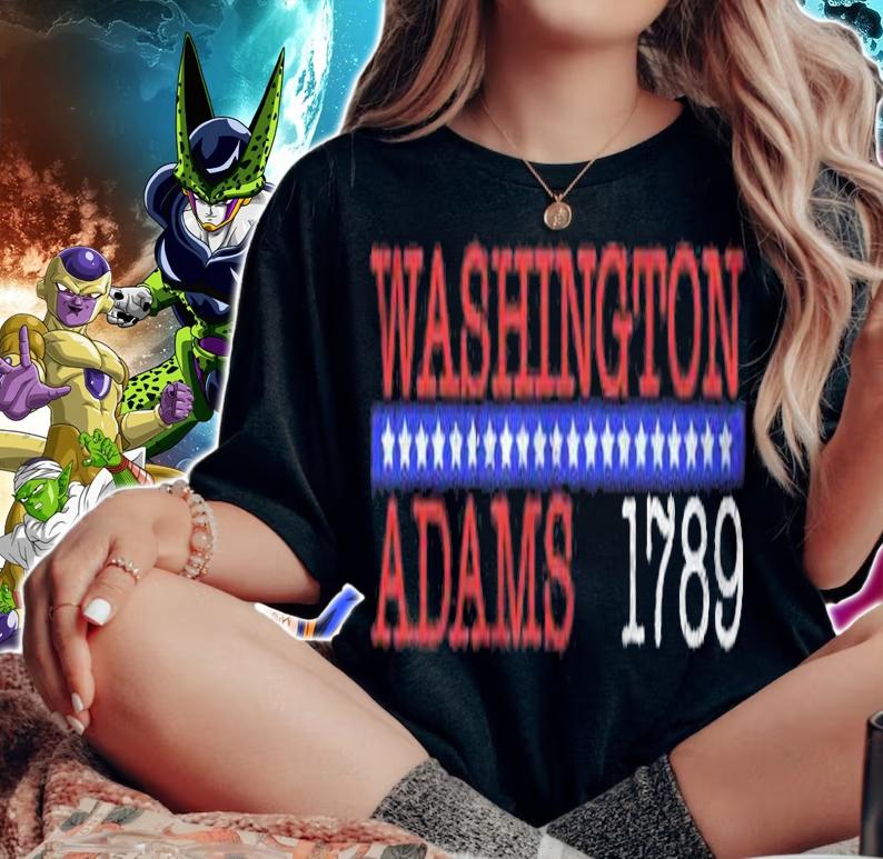 George Washington And John Adams Campaign Design 1789 Ver2 T-shirt woman shirt