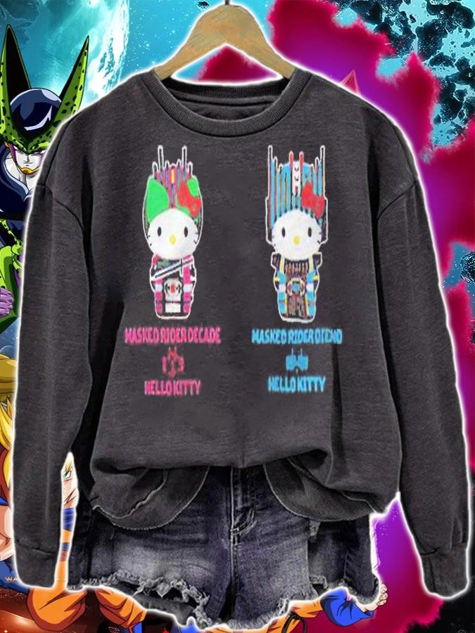 Hello Kitty X Kamen Rider Couple T-shirt sweatshirt
