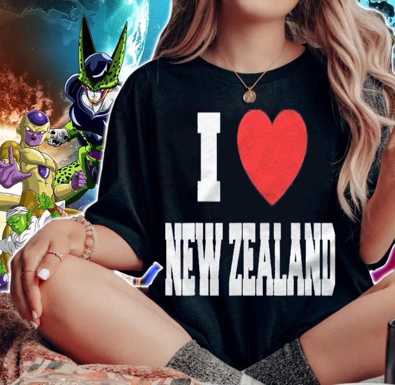 I Love New Zealand Red Heart Shirt woman shirt
