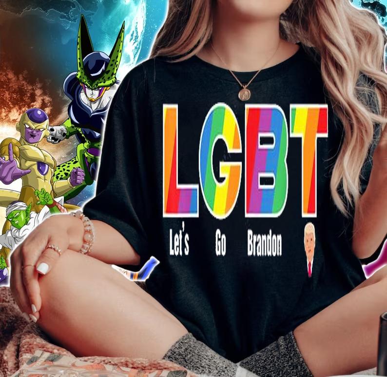 LGBT Let's Go Brandon Trump Conservative Anti Liberal T-Shirt woman shirt