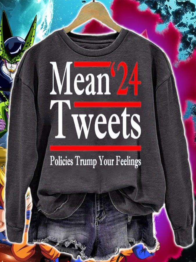Mean Tweets 2024 Pro Donald Trump '24 Anti Biden Shirt sweatshirt
