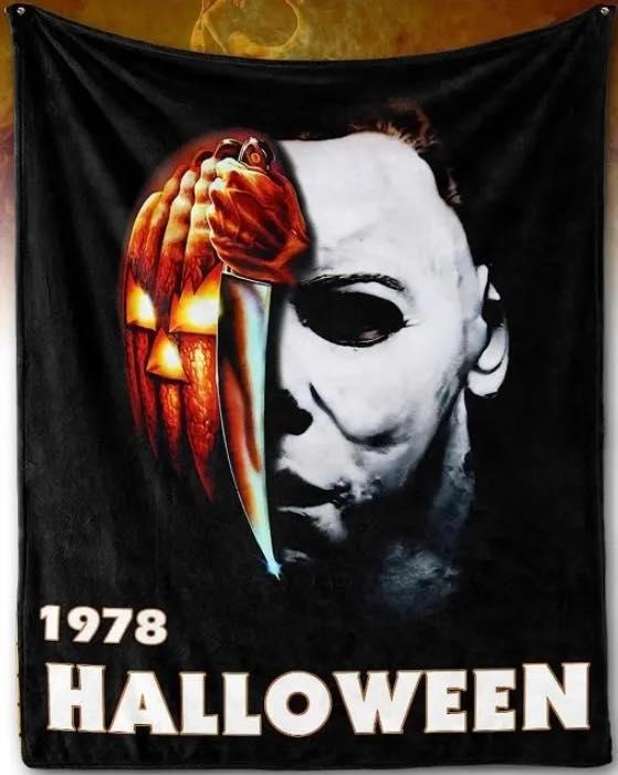Michael Myers 1978 Halloween Movie Pumpkin Quilt blanket shirt