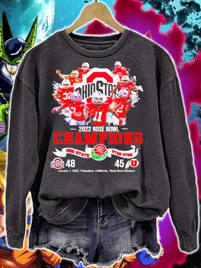 Ohio State Buckeyes 2022 Rose Bowl Champions Ohio State 48 45 Utah Utes t-shirt sweatshirt
