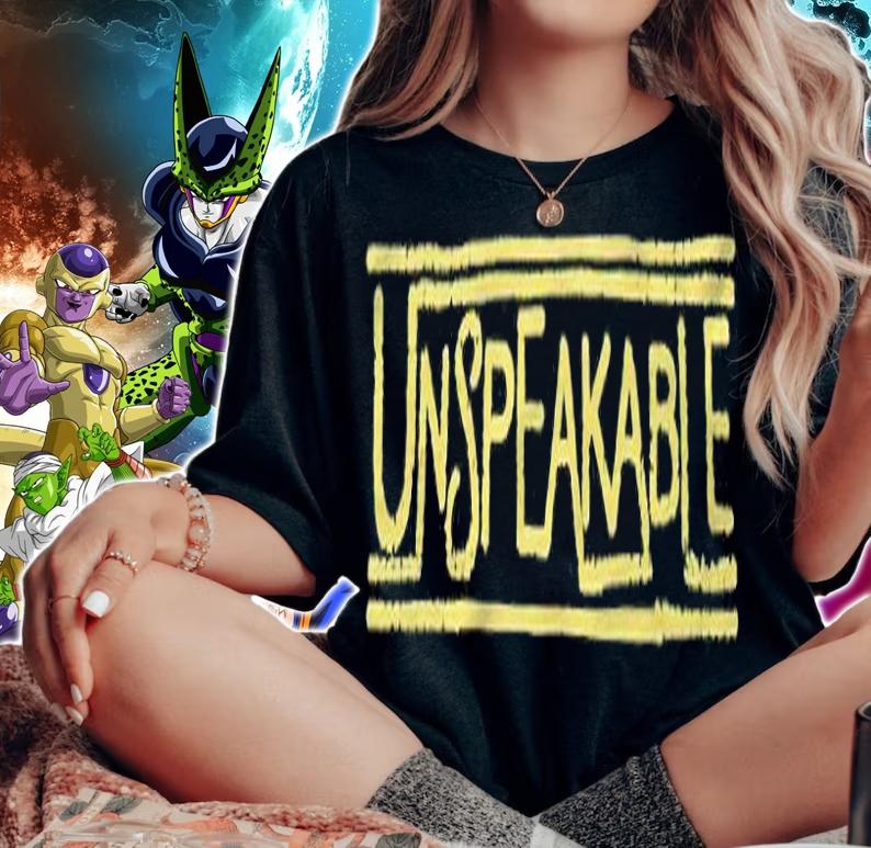 Unspeakable Uk font logo T-shirt woman shirt