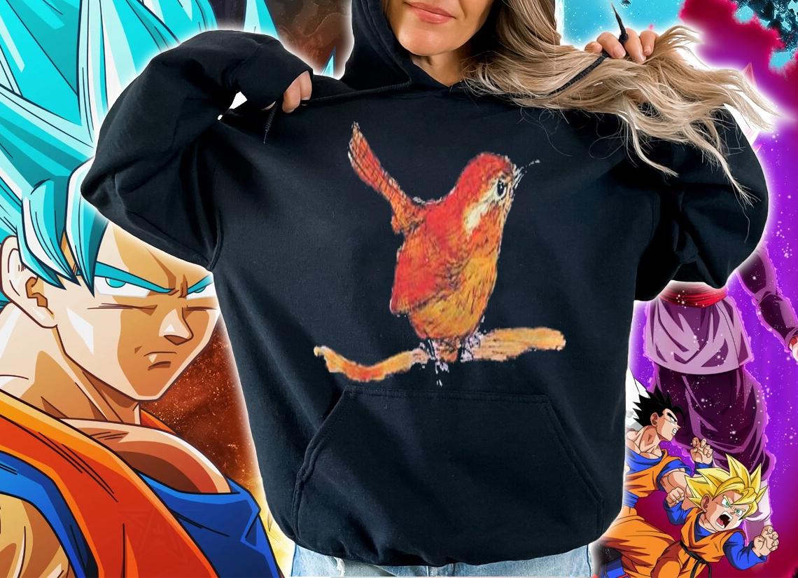Wren Cute Bird Watercolour Painting Shirt hoodie