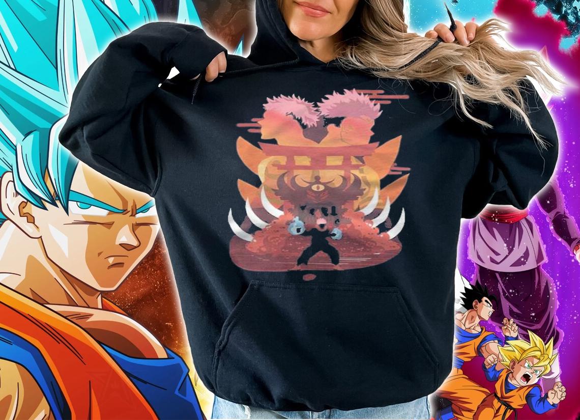 Jujutsu Kaisen Itadori and Sukuna Japanese style T-shirt hoodie