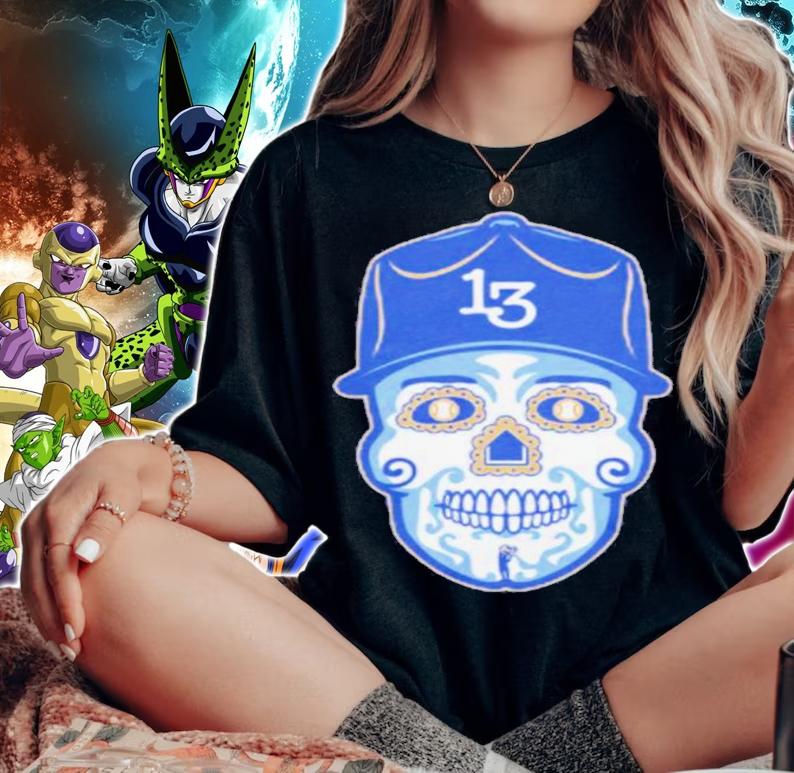 Salvador Prez Sugar Skull Baseball Shirt woman shirt