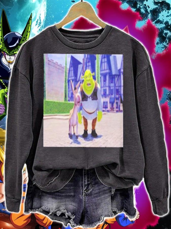 Shrek With Donkey In House Shirt sweatshirt