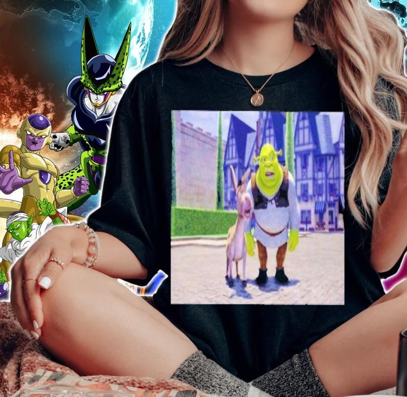 Shrek With Donkey In House Shirt woman shirt