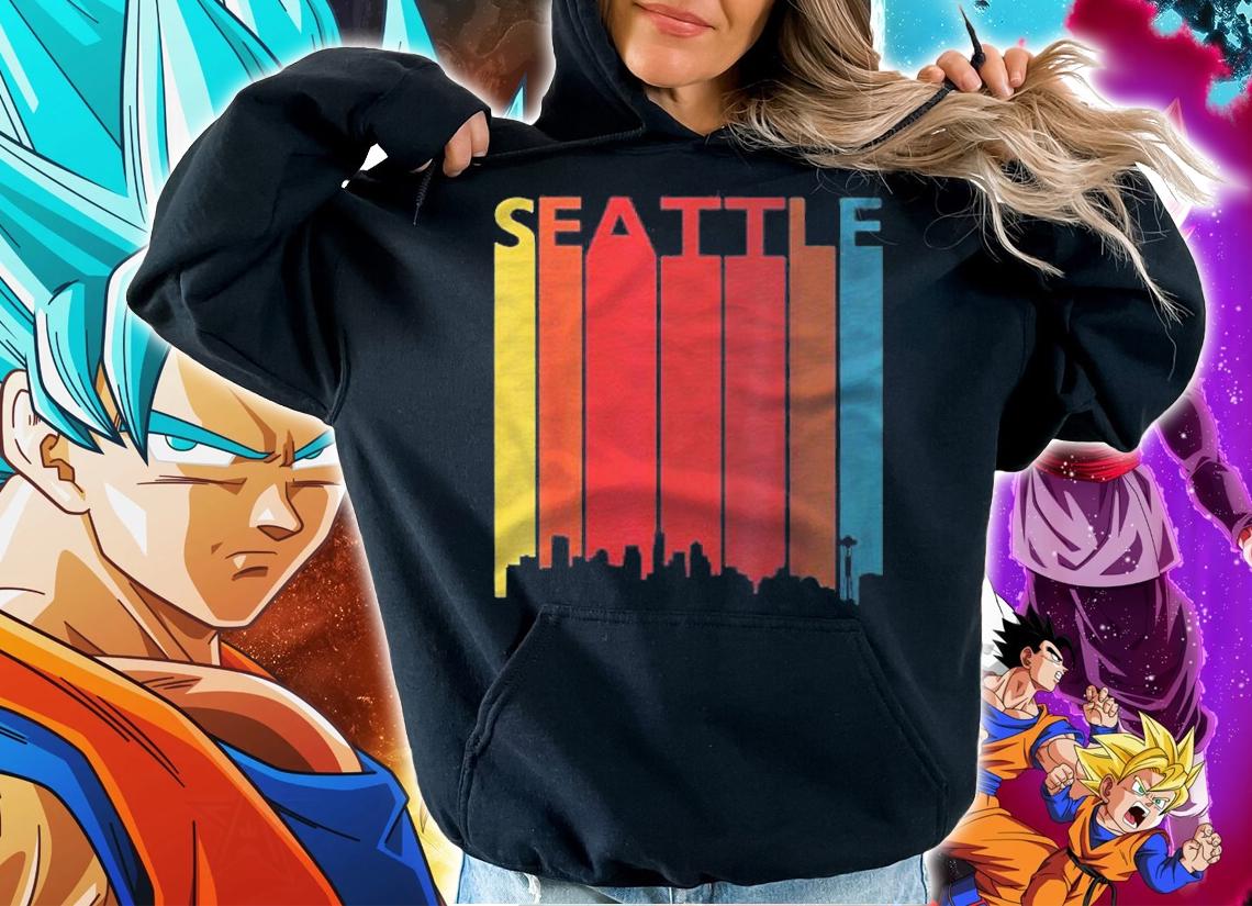 Vintage Seattle Skyline Seattle Vacation Retro Seattle Pride Shirt hoodie