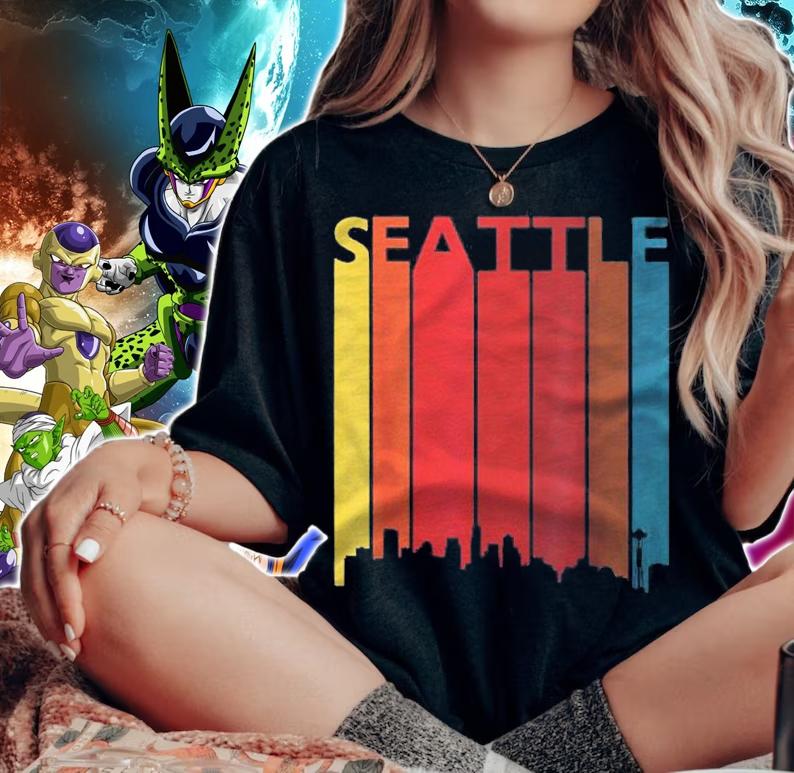 Vintage Seattle Skyline Seattle Vacation Retro Seattle Pride Shirt woman shirt