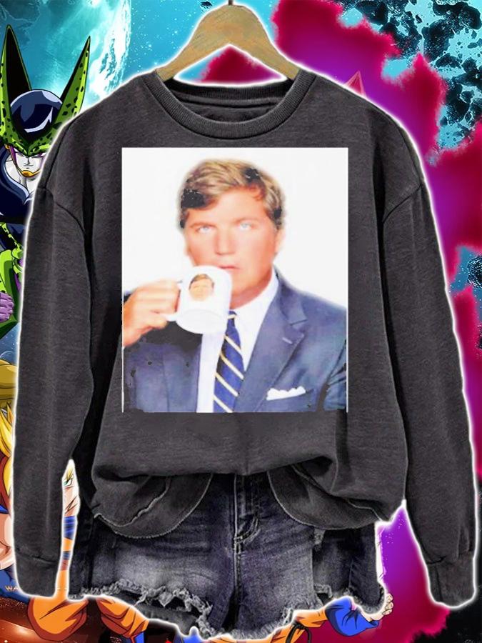 You Can't Cuck The Tuck Tucker Carlson Baffled Face T-Shirt sweatshirt