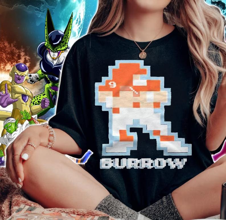 Joe Burrow 8-bit T-shirt woman shirt