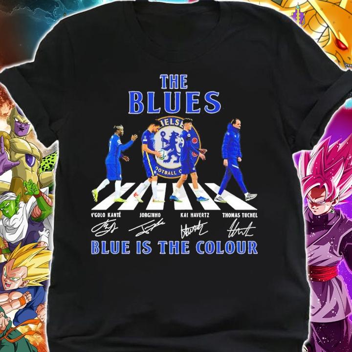 Chelsea FC The Blues Abbey Road Blue Is The Colour Signatures t-shirt shirt