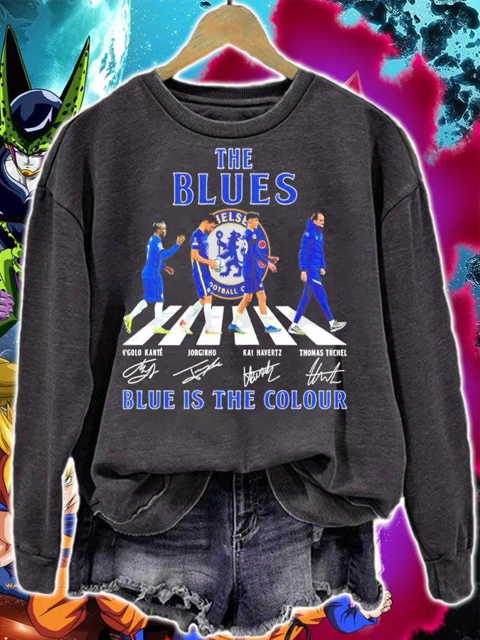 Chelsea FC The Blues Abbey Road Blue Is The Colour Signatures t-shirt sweatshirt