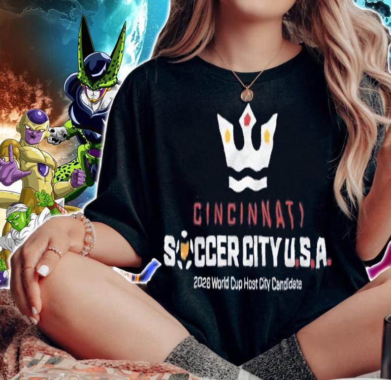 Cincinnati Soccer City USA 2026 World Cup Host City Candidate Shirt woman shirt