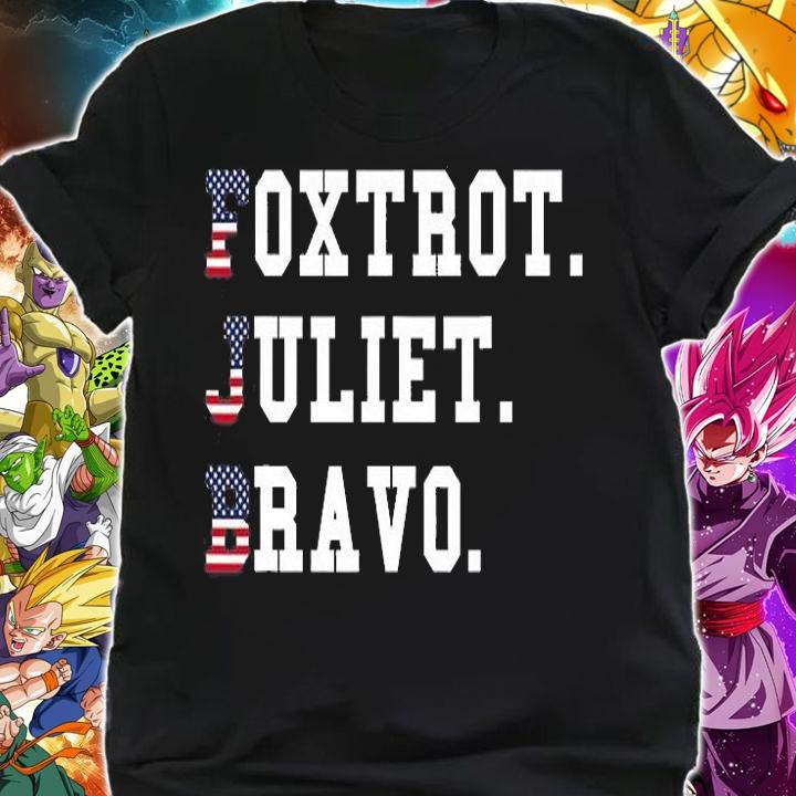 Foxtrot Juliet Bravo America US Funny T-Shirt shirt