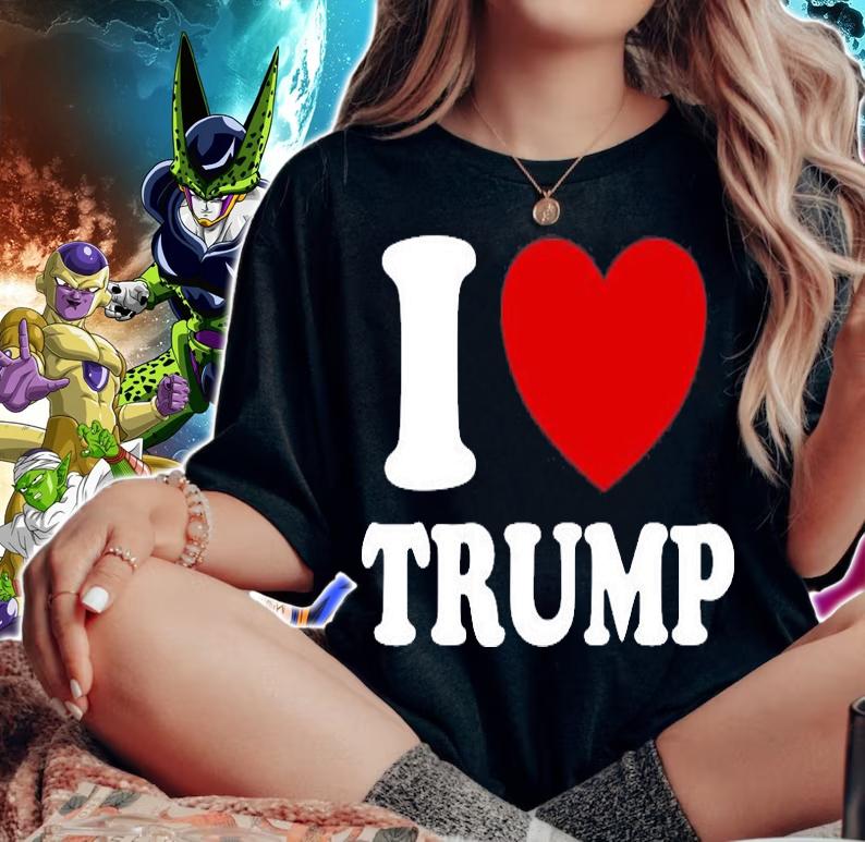 I Love Trump Heart Trump T-Shirt woman shirt