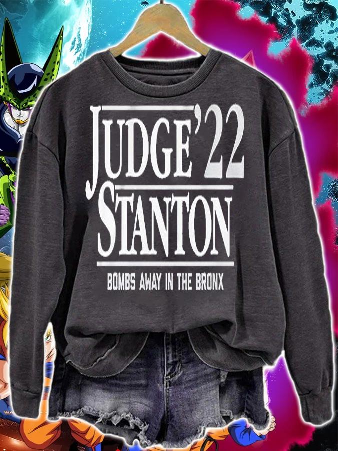 Judge Stanton '22 Bombs away in the Bronx T-shirt sweatshirt